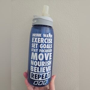 Lululemon/CamelBak Blue Motivational Water Bottle. 1 Liter. Excellent Used.